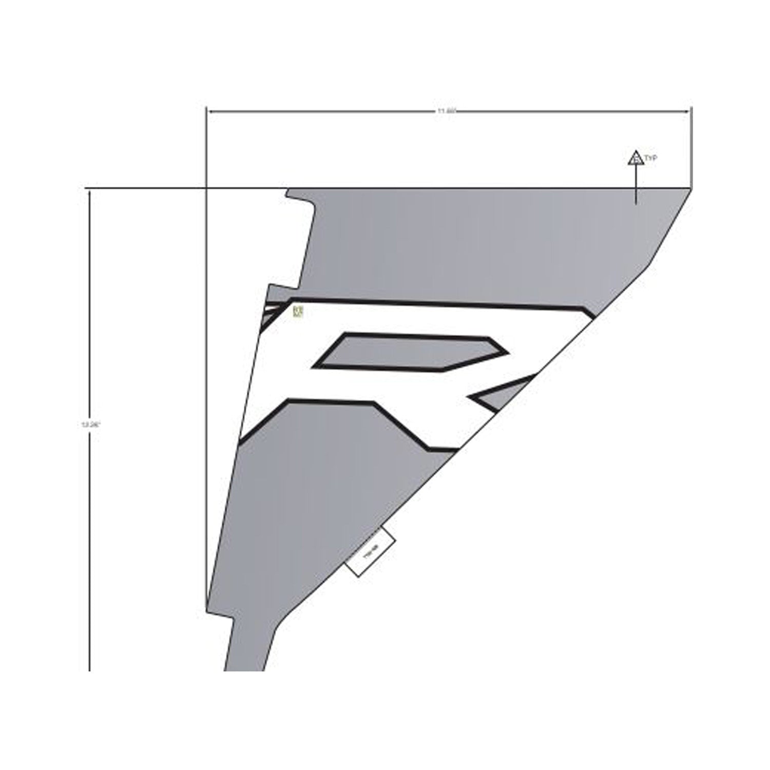 Bolster Cover Decal, Left by Polaris