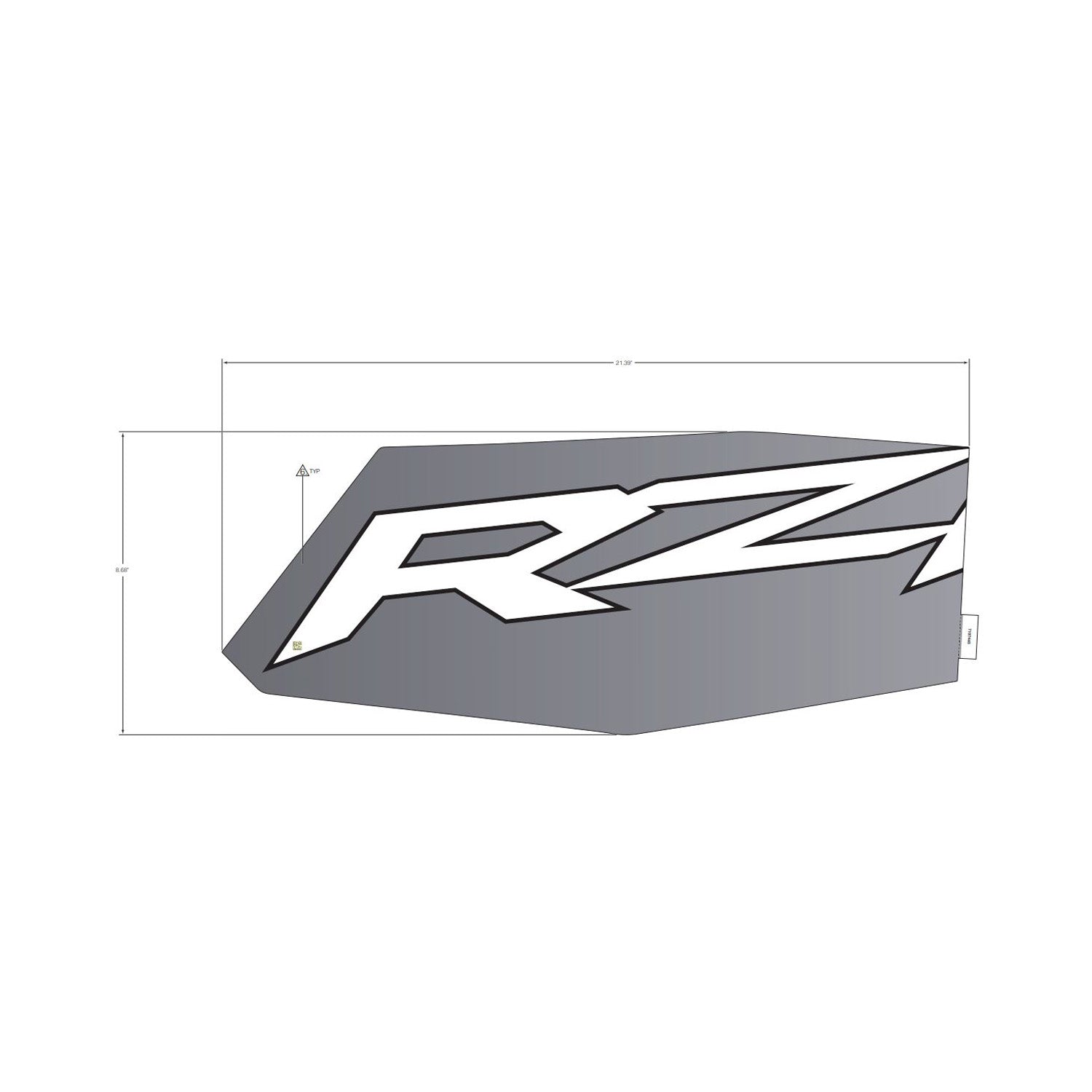 Rear Upper Door Decal, Middle, Left by Polaris