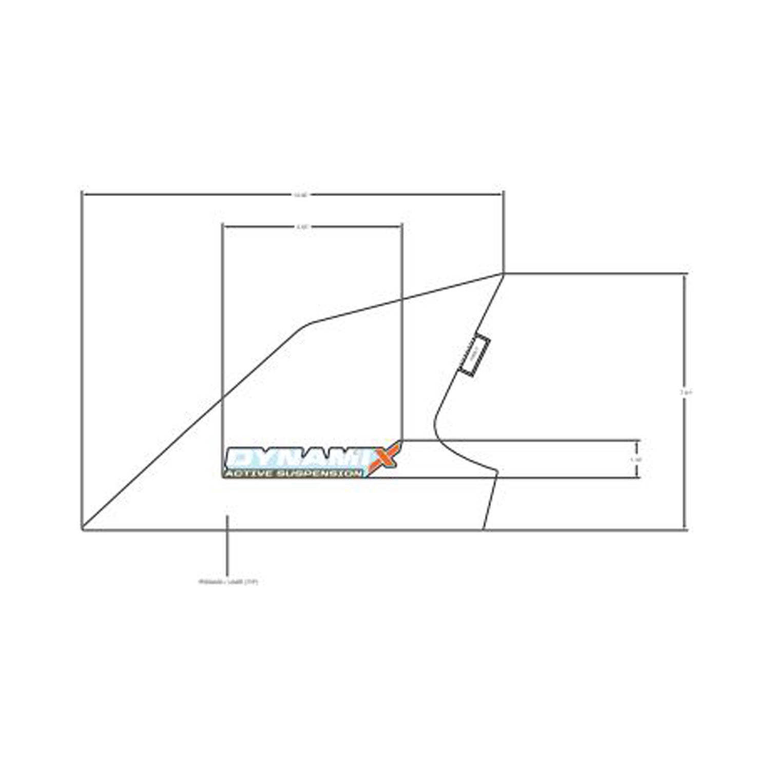 Rear Fender Decal, Upper, Dynamix, Right by Polaris