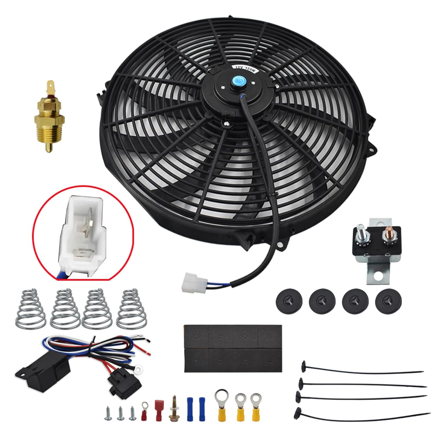 Radiator Cooling Fan Kit 16" by Witchdoctors