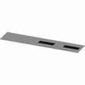 Gray rectangular fuse switch decal with two black rectangular cutouts designed for Polaris UTVs.