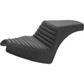 Step-Up Seat - Front Tuck-n'-Roll / Rear Smooth - Black by Saddlemen