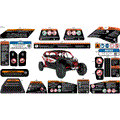 BODY - WARNING DECALS - 2024 CAN AM MAVERICK MAX TURBO RR X RC 72 INCH - HYBRID WHITE PEARL - 72" WIDTH