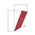 Reflector Decal, Red, Left by Polaris