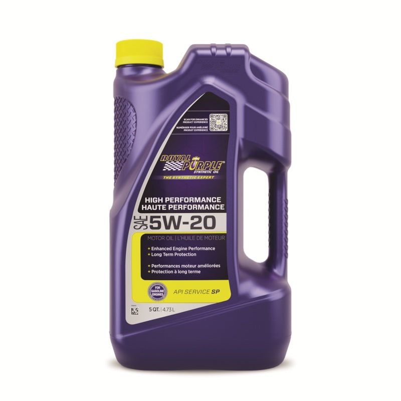 Royal Purple Synthetic High Performance 5W-20 Motor Oil - 5 Quart, Part Number RLP23520