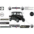 BODY - DECALS - 2024 CAN AM DEFENDER MAX HD10 LONE STAR EDITION CAB - NIGHT BLACK - 67" WIDTH CALI