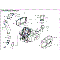 CVT AIR PIPE & SIDE COVER - 2025 CFMOTO CFORCE 1000 TOURING