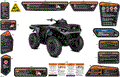 BODY - WARNING DECALS - 2025 CAN AM OUTLANDER 1000R 4X4 DPS - GRANITE GREY