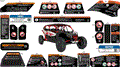 BODY - WARNING DECALS - 2024 CAN AM MAVERICK MAX TURBO DS 64 INCH - FIERY RED METALLIC - 64" WIDTH CALI