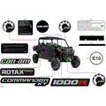 BODY - DECALS - 2026 CAN AM COMMANDER MAX 1000R EFI XT - TIMELESS BLACK METALLIC - 64" WIDTH