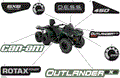 BODY - DECALS - 2023 CAN AM OUTLANDER MAX 450 6X6 EFI DPS