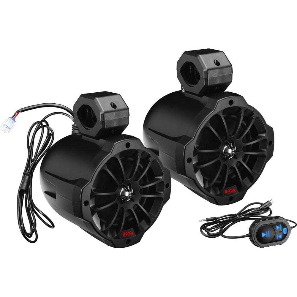 750W 6.5" Amplified Bluetooth Speaker 1Pr 2-Way Cage Mount by Boss Audio B62ABT Speaker Kit 63-8060 Western Powersports Drop Ship