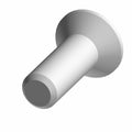 Metal screw with flat, wide head and cylindrical shaft in a silver finish.