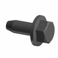 Black hex bolt with flange and partially threaded shaft, designed for mechanical use.