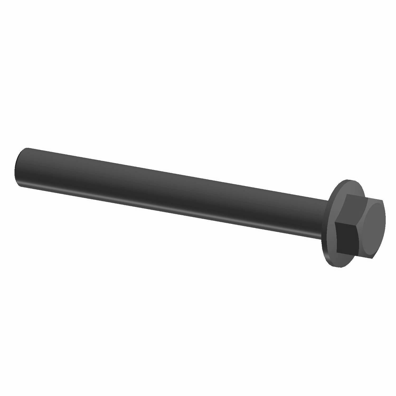 Black hex head bolt with M10x1.25 thread and 90mm length, steel construction.