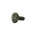 Zinc-plated M8x25mm hex bolt with rounded head and threaded shaft.