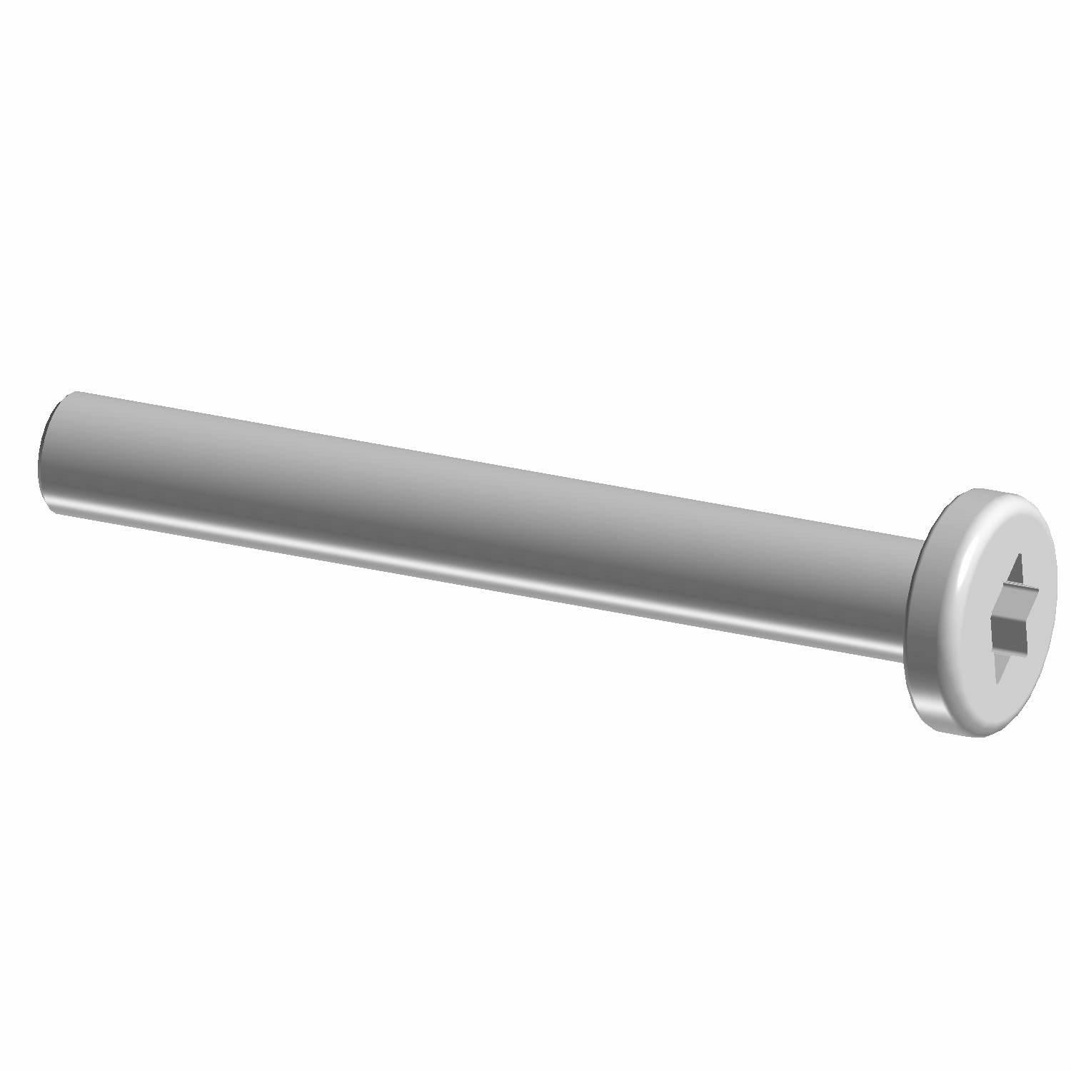 Silver metal hex flange head screw with a smooth shaft and M6X1.0X16 size markings.