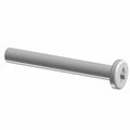 Silver metal hex flange head screw with a smooth shaft and M6X1.0X16 size markings.