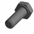 Gray metal hex head screw with a partially threaded shaft.
