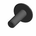 Black metal Torx screw with a flat round head and cylindrical threaded shaft.