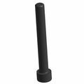 Black metal socket head screw with cylindrical threaded shaft and hexagonal recess head.