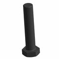 Black hex bolt screw with a tall cylindrical shaft and flat top head.