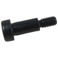 Black steel Polaris shoulder bolt with a wide round head, smooth shaft, and threaded M6 tip.