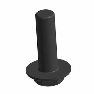 Black hex flange head screw with M5x0.8x16 thread and flat washer-like flange.