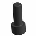 Black cylindrical socket head screw with a smooth round top and short threaded shaft.