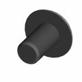 Black cylindrical Torx screw with flat round head and smooth shaft, M8x1.25x15mm size.