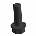 Black metal screw with hexagonal head and cylindrical shaft, designed for motorcycle use.