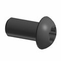 Black metal Torx button head screw with M6x1.0x12 dimensions and cylindrical shaft.