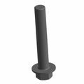 Gray hex flange screw with long cylindrical shaft and integrated hexagonal head.