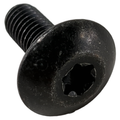 Black metal Torx screw M8X1.25X20 with rounded head and six-point star drive.