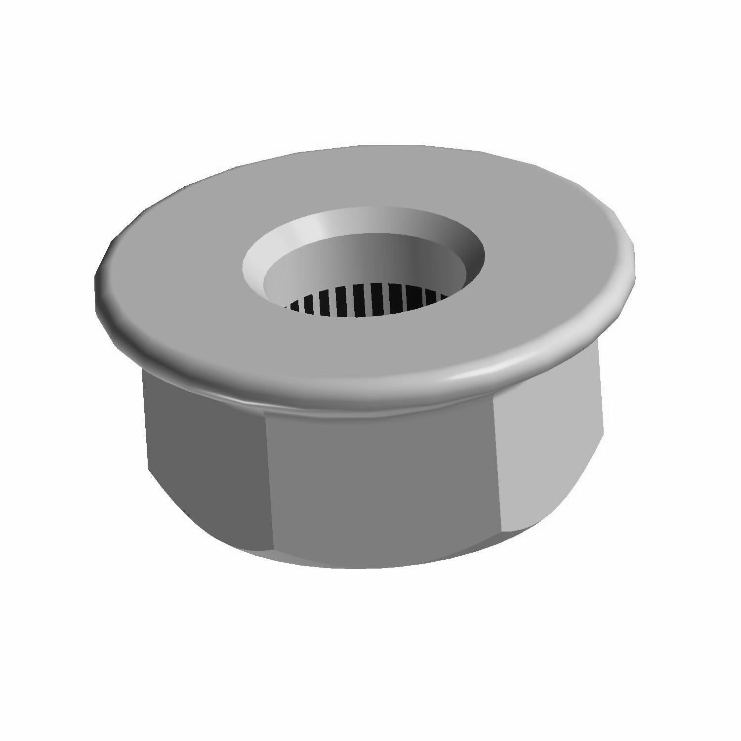 Hex Flange M8x1.25 10 Zy3 P30 Nut by Polaris