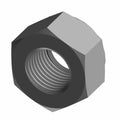 Gray metal hex nut with internal threads, size M12 x 1.25, standard six-sided shape.