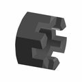 Axle Castle Nut M16x2.00 by Polaris