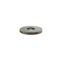 Silver flat metal washer with a central hole, designed for automotive or mechanical use.