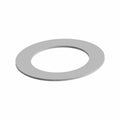 Flat round metallic washer with central hole, .906 x 1.38 x .030 inch dimensions.