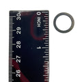 Metal washer with a smooth surface, approximately 1 inch inner diameter and 15 mm outer diameter.