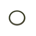 Thin, circular dark metal clutch washer with smooth edges and flat surface.