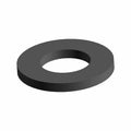 Black flat washer with circular shape and smooth finish, made for Polaris utility vehicles.