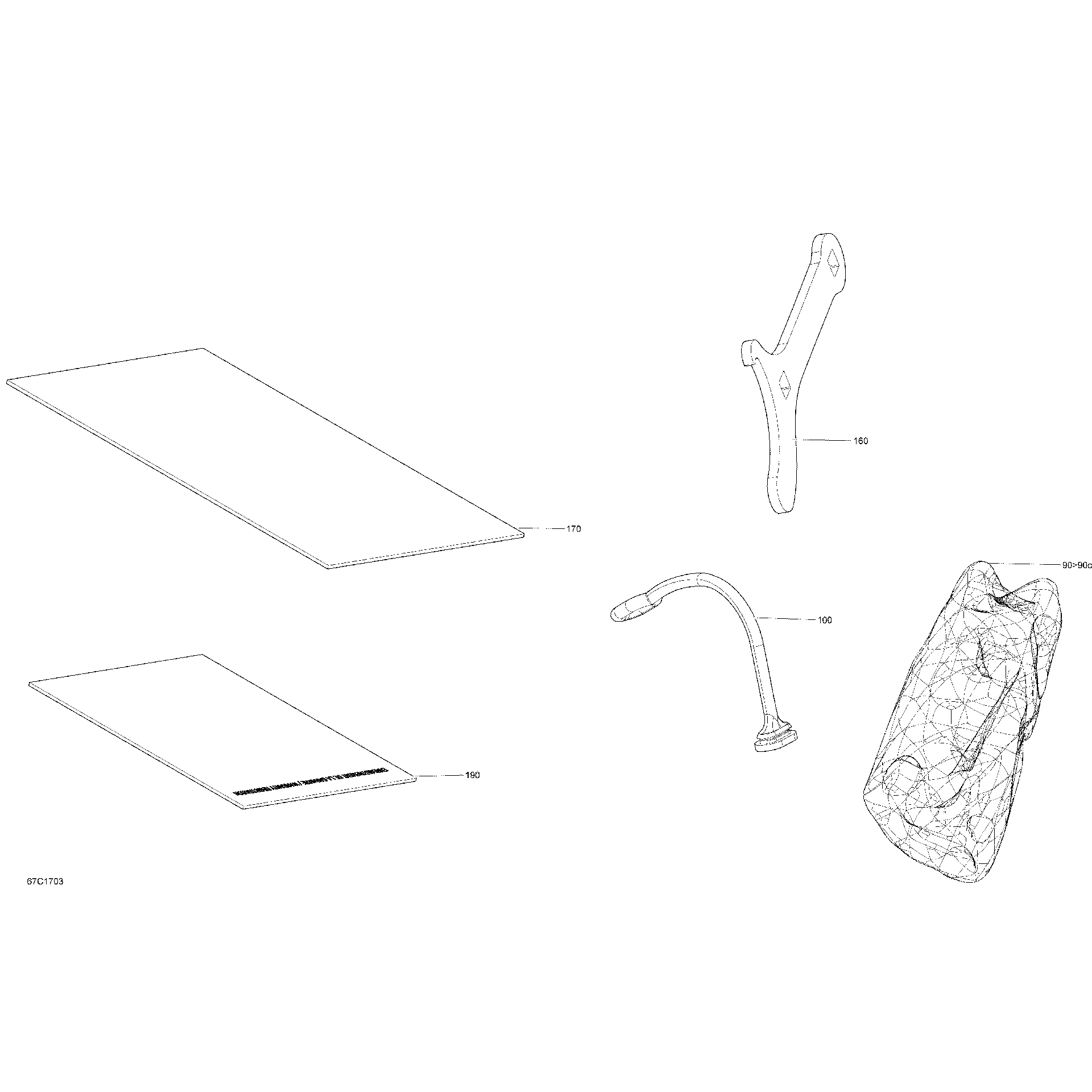 An Image of a Genuine Can-Am Parts Schematic Diagram showing the schematic - TOOLS - ALL MODELS