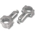 Aluminum 7/8" Hand Guard Mount Clamps Silver by Moose Offroad