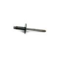 Silver metal rivet with flat circular flange and cylindrical stem for Polaris vehicles.