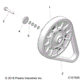 DRIVE TRAIN: SECONDARY CLUTCH - 2021 POLARIS SCRAMBLER XP 1000 S 55"