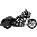 4" Neighbor Hater Slip-On Exhaust, Black for Indian w/ Leather Saddle Bags by Cobra