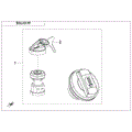 LOCK KIT(FUEL TANK CAP WITH KEYHOLE) - 2024 CFMOTO UFORCE 1000 XL