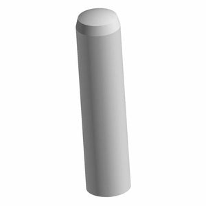 A 3D-rendered image of the Solid Dowel Pin M8X36 by Polaris, featuring a smooth cylindrical metal build with a rounded top and flat bottom, shown at an angle on a white background—perfect for OEM Indian Polaris and Indian motorcycle parts.