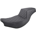 Indian Step-Up Seat - Full Lattice Stitch - Black by Saddlemen